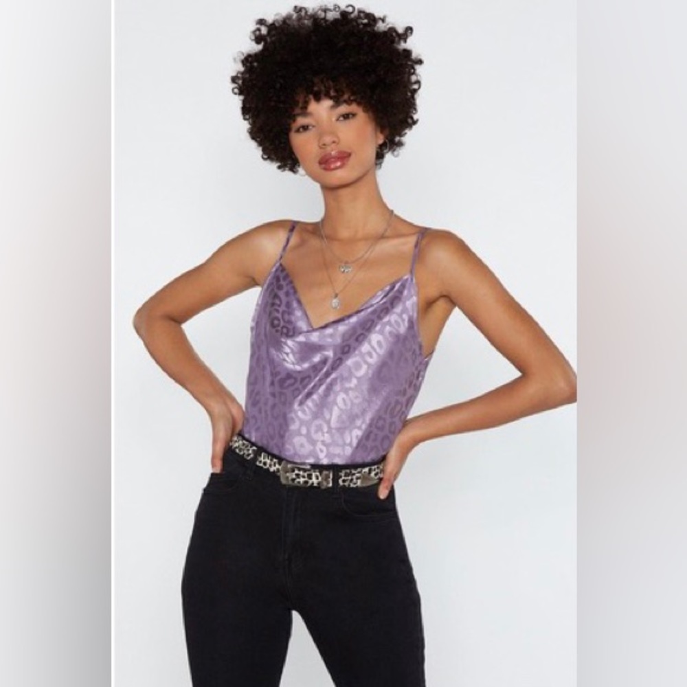 Nasty Gal | cat fight satin cami top